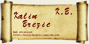 Kalin Brezić vizit kartica